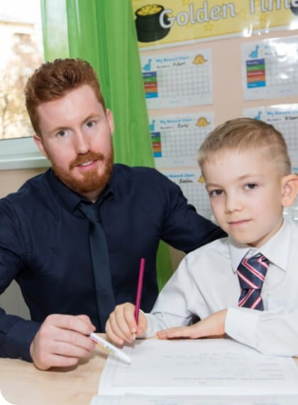 Educated teachers from the UK