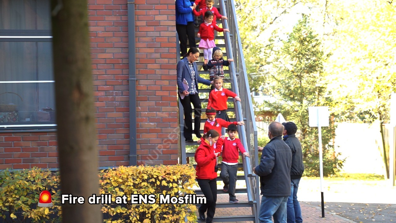 Fire drill at ENS Mosfilm