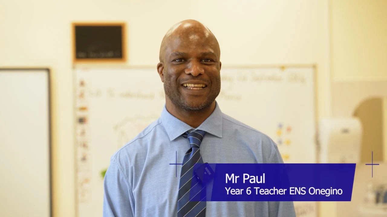 Mr Paul, Year 6 Teacher ENS Onegino